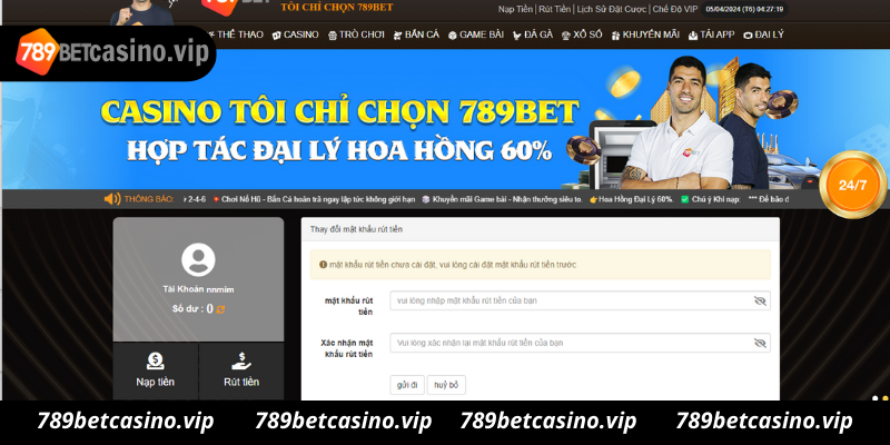 Cách rút tiền tại 789Bet