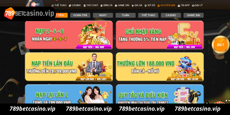 Lưu ý gì khi nạp tiền 789Bet